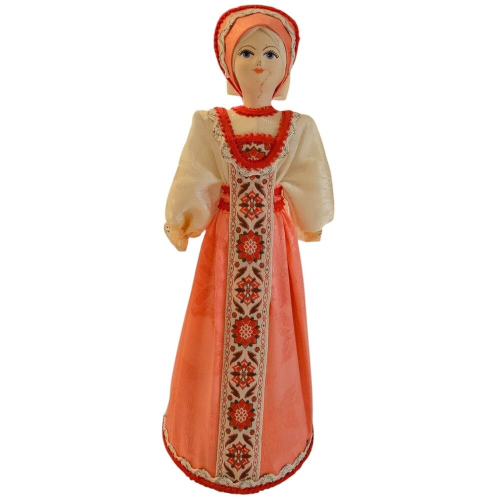 Collectible Russian Cone Doll Handmade Gorgeous Vintage